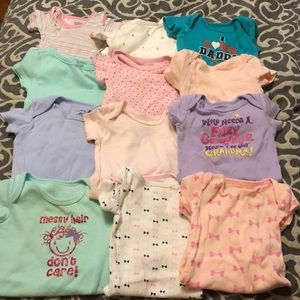 Baby girl onesies 0 to 3 months